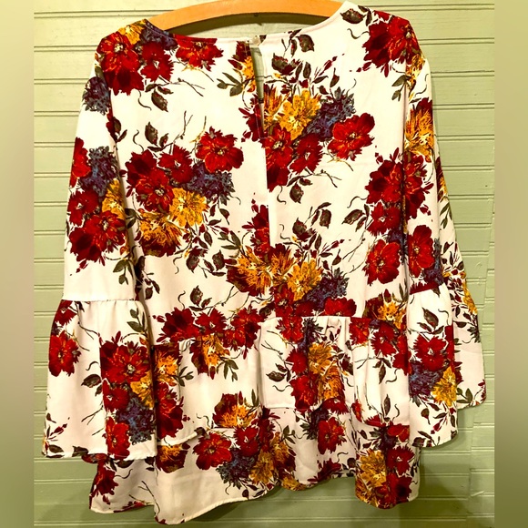 TIME AND TRU floral tier top SZ XXXL - Picture 3 of 9